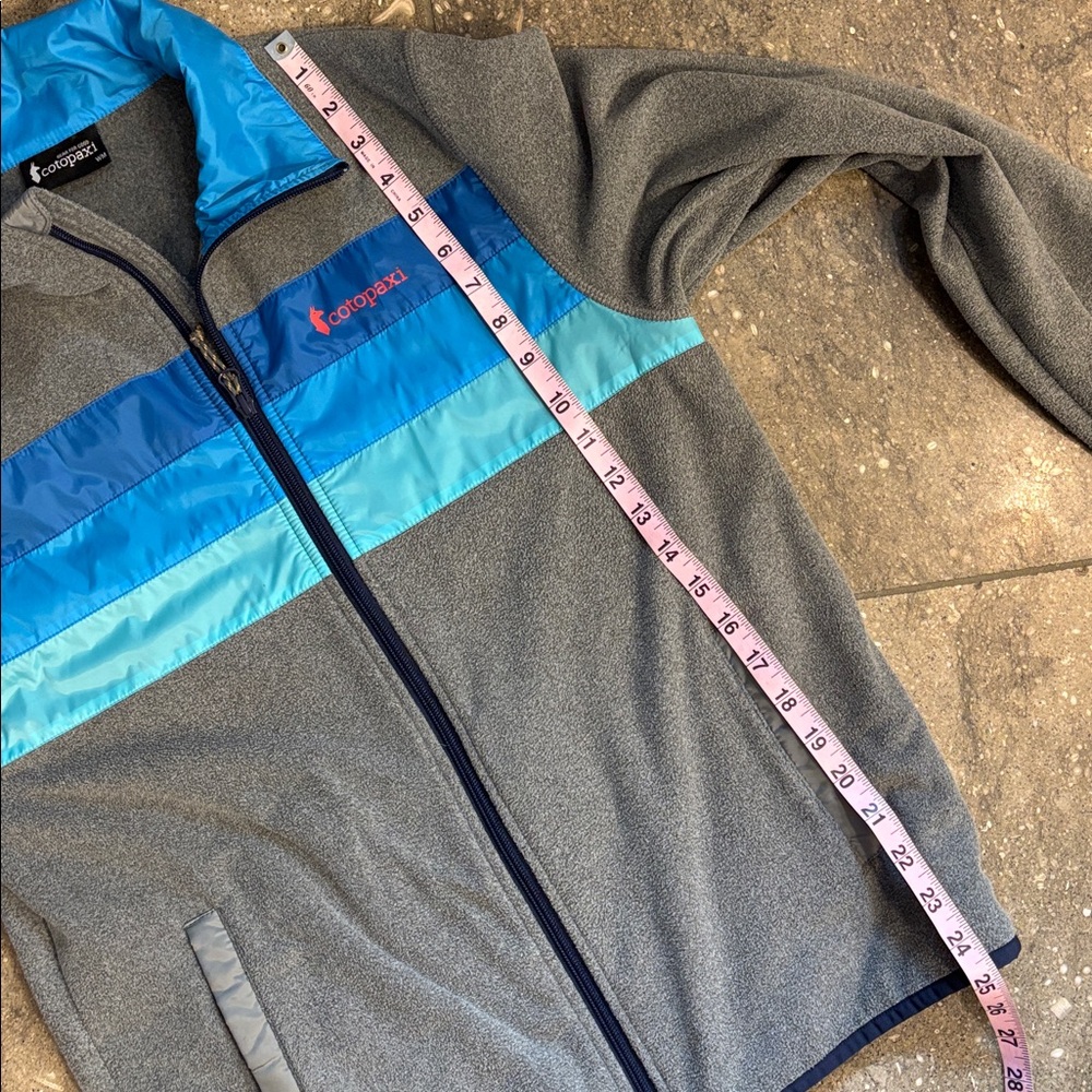 Cotopaxi Gray Fleece Jacket, Pool Party blue color way, M - Picture 7 of 10